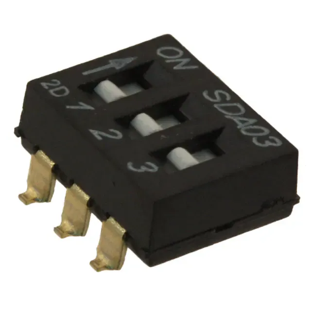 SDA03H0SBD (SWITCH SLIDE DIP SPST 25MA 24V)