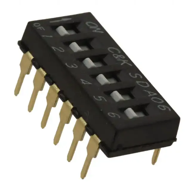 SDA06H0BD (SWITCH SLIDE DIP SPST 25MA 24V)