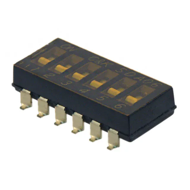 SDA06H0SB (SWITCH SLIDE DIP SPST 25MA 24V)