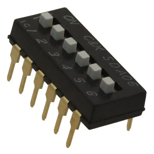 SDA06H1BD (SWITCH SLIDE DIP SPST 25MA 24V)