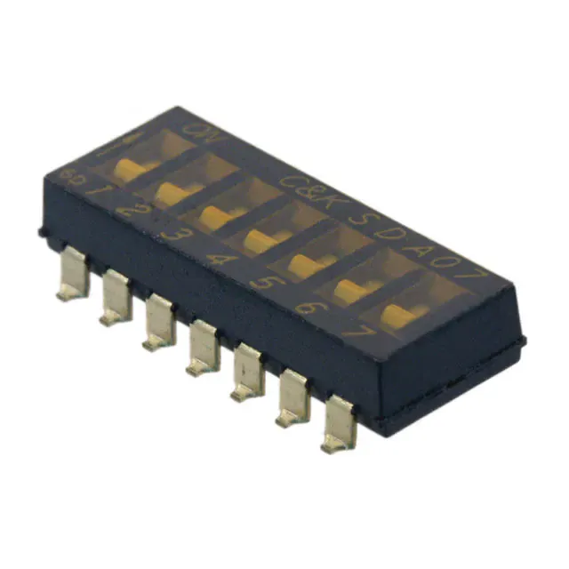 SDA07H0SB (SWITCH SLIDE DIP SPST 25MA 24V)