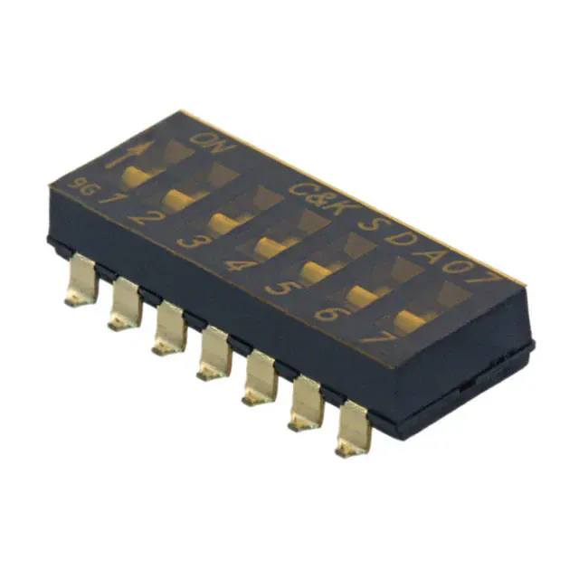 SDA07H0SBR (SWITCH SLIDE DIP SPST 25MA 24V)
