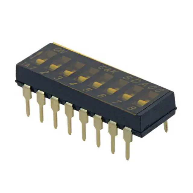 SDA08H0B (SWITCH SLIDE DIP SPST 25MA 24V)
