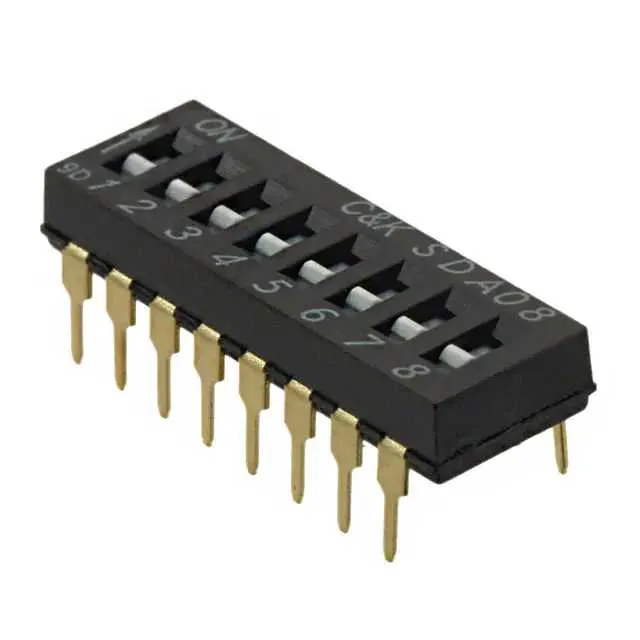 SDA08H0BD (SWITCH SLIDE DIP SPST 25MA 24V)