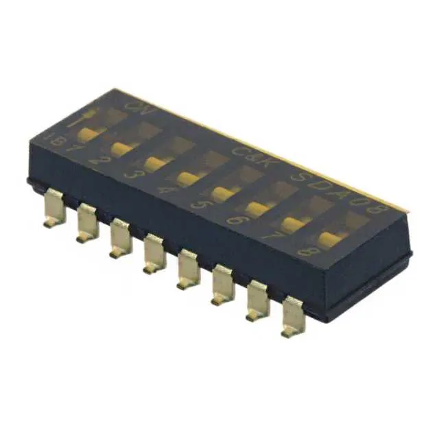 SDA08H0SBR (SWITCH SLIDE DIP SPST 25MA 24V)