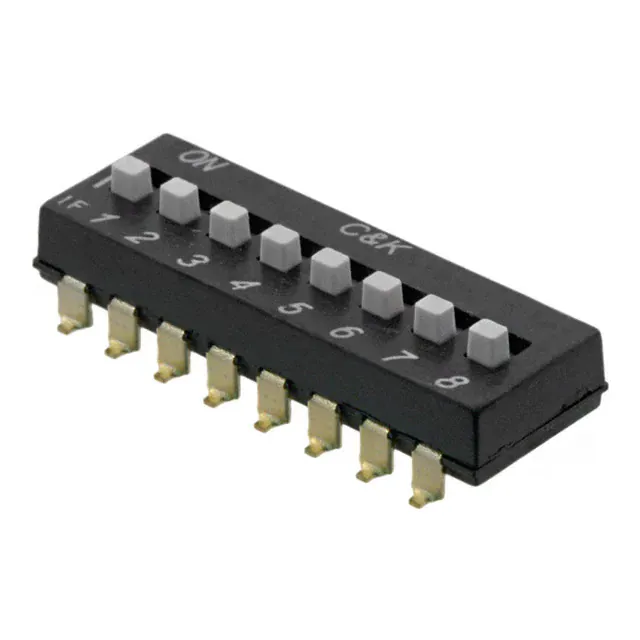 SDA08H1SBD (SWITCH SLIDE DIP SPST 25MA 24V)