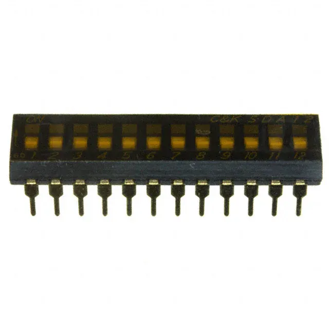 SDA12H0B (SWITCH SLIDE DIP SPST 25MA 24V)