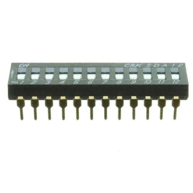 SDA12H0BD (SWITCH SLIDE DIP SPST 25MA 24V)