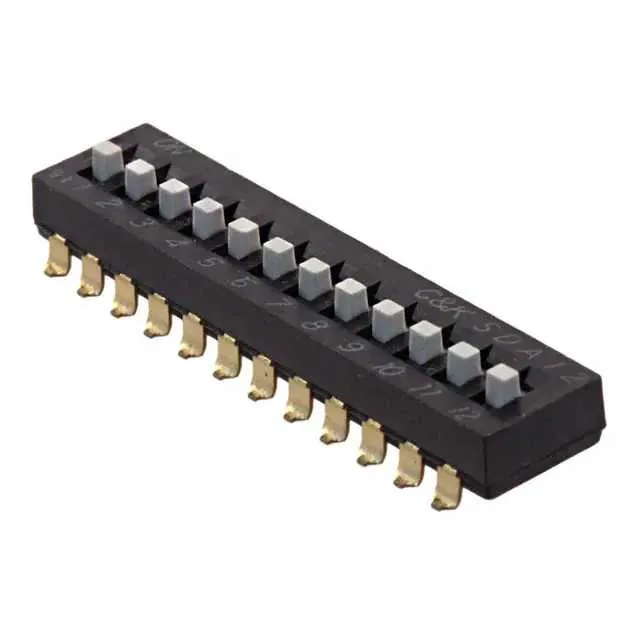 SDA12H1SBD (SWITCH SLIDE DIP SPST 25MA 24V)