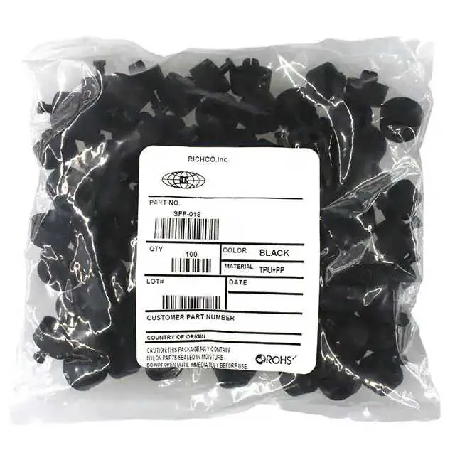 SFF-018 (FOOT CYLINDRICAL 0.787 DIA BLK")