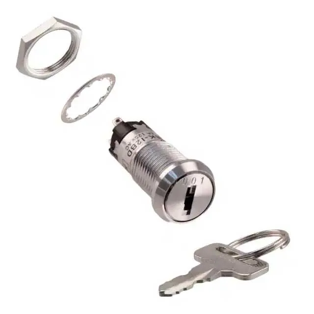 SK12BDW01-007 (SWITCH KEYLOCK 2POS SPDT 3A 125V)