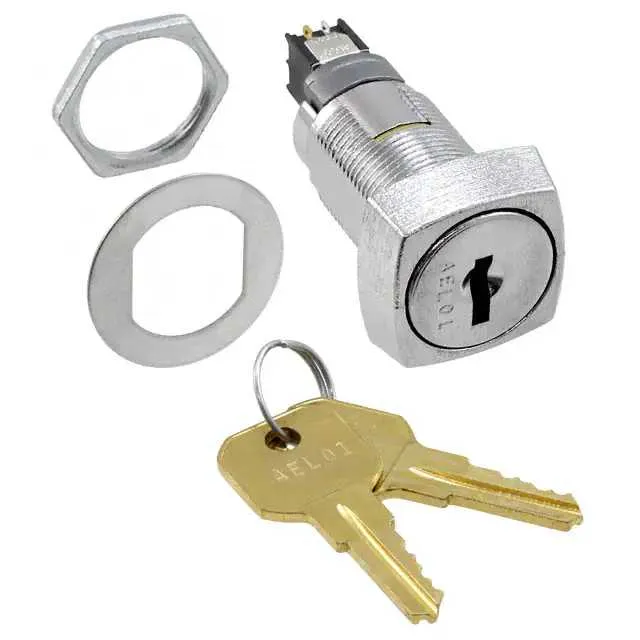 SKT331AEL01 (SWITCH KEYLOCK 2POS DPDT 3A 125V)