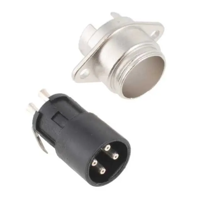 SL104M (CONN RCPT MALE 4POS SILVER SLDR)