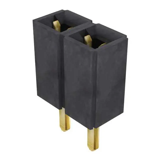 SLW-102-01-G-S (CONN RCPT.100 2POS SNGL GOLD")