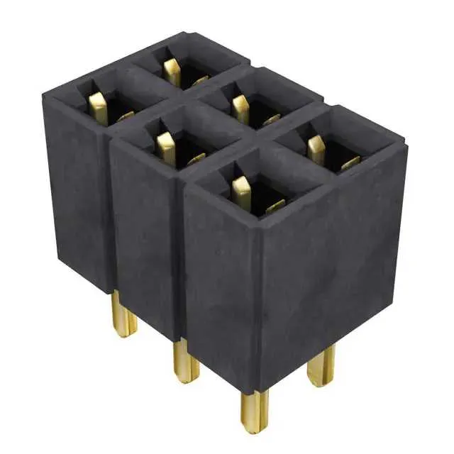 SLW-103-01-G-D (CONN RCPT.100 6POS DUAL GOLD")