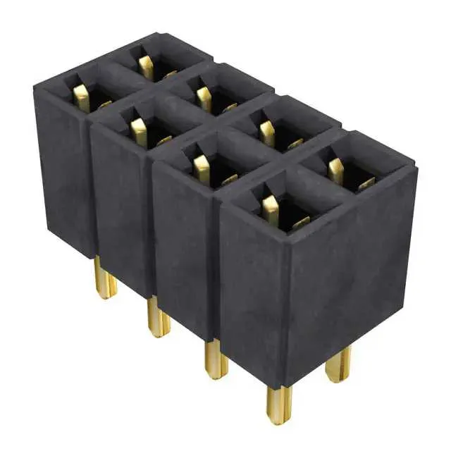 SLW-104-01-G-D (CONN RCPT.100 8POS DUAL GOLD")
