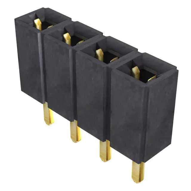 SLW-104-01-G-S (CONN RCPT.100 4POS SNGL GOLD")