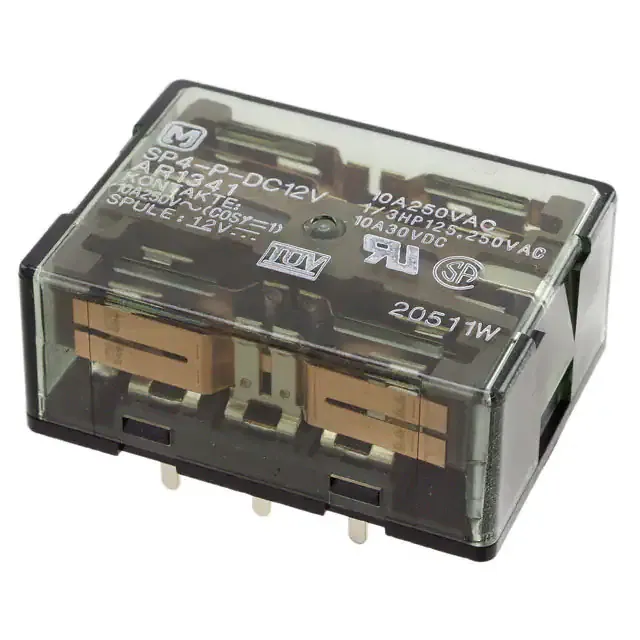 SP4-P-DC12V (RELAY GEN PURPOSE 4PDT 10A 12V)