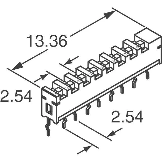 SPA04B (SWITCH SLIDE DIP SPST 10MA 20V)