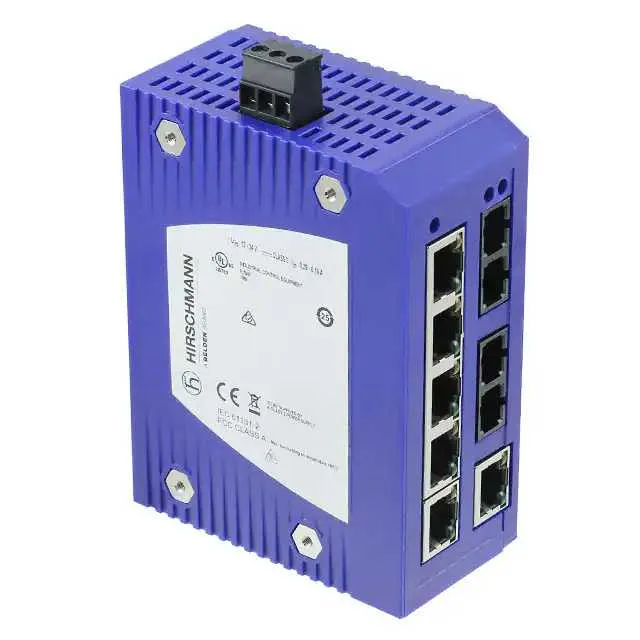 SPIDER-SL-20-06T1M2M299SY9HHHH (ETHERNET SWITCH UNMANAGED 8-PORT)