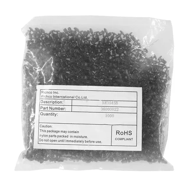 SR-3545B (RIVET SNAP 0.177 NYLON BLACK")
