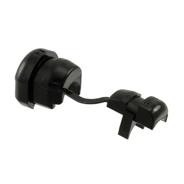 SRB-R-4 (BUSHING W/STR RELIEF NYLON BLACK)