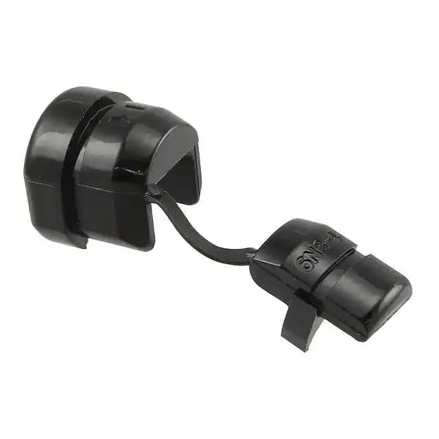 SRB-R-7 (BUSHING W/STR RELIEF NYLON BLACK)