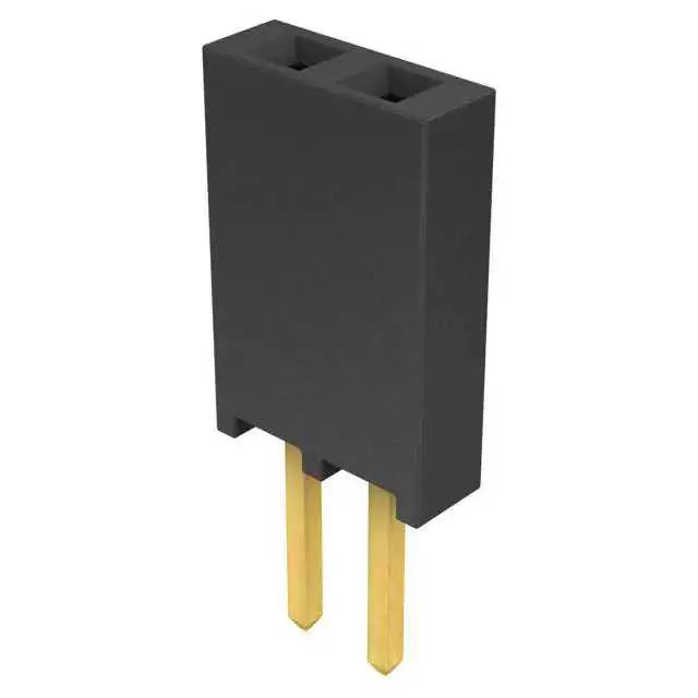 SSQ-102-02-S-S (CONN RCPT.100 2POS SNGL GOLD")