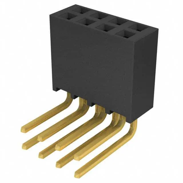 SSQ-104-03-G-D-RA (CONN RCPT.100 8POS DL R/A GOLD")