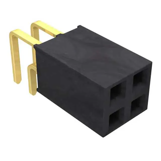 SSW-102-02-G-D-RA (CONN RCPT.100 4POS DL R/A GOLD")