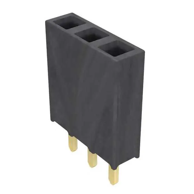SSW-103-01-G-S (CONN RCPT.100 3POS SNGL GOLD")