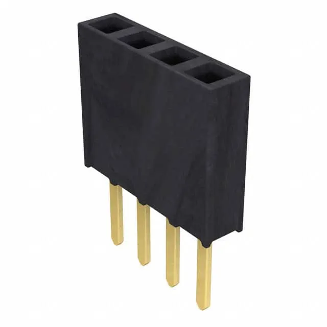 SSW-104-02-G-S (CONN RCPT.100 4POS SNGL GOLD")