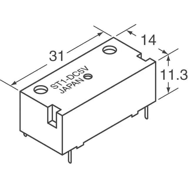 ST1-DC9V (RELAY GENERAL PURPOSE DPST 8A 9V)