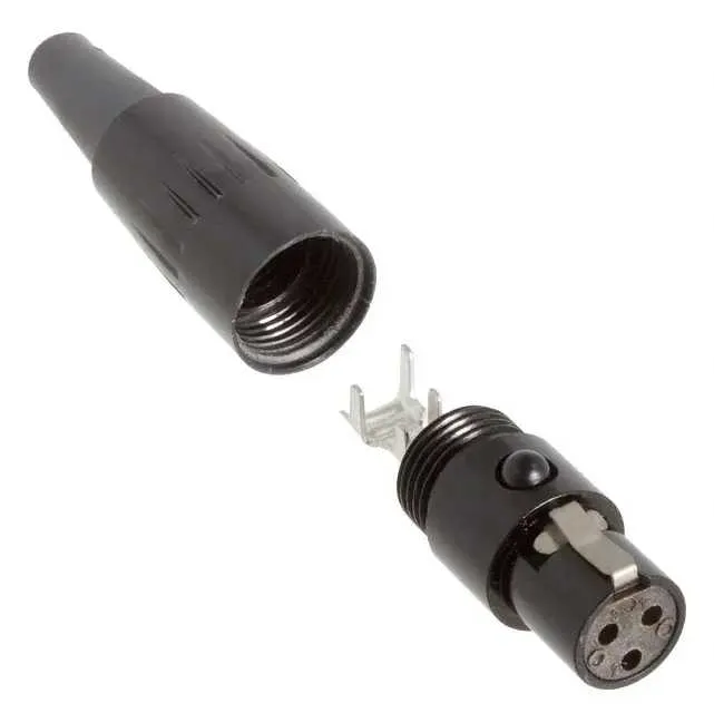 TA3FBX (CONN PLUG FMALE MINI XLR 3P SLDR)