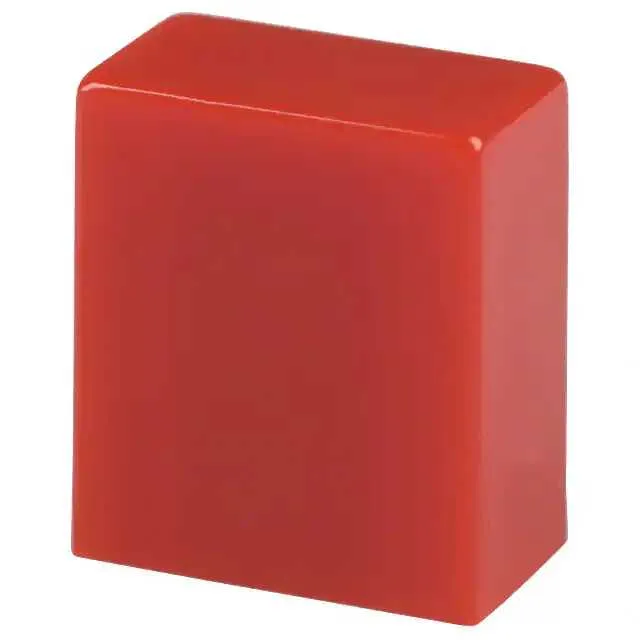 TACRED (CAP PUSHBUTTON RECTANGULAR RED)