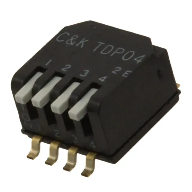 TDP04H1SBD1 (SWITCH PIANO DIP SPST 25MA 24V)