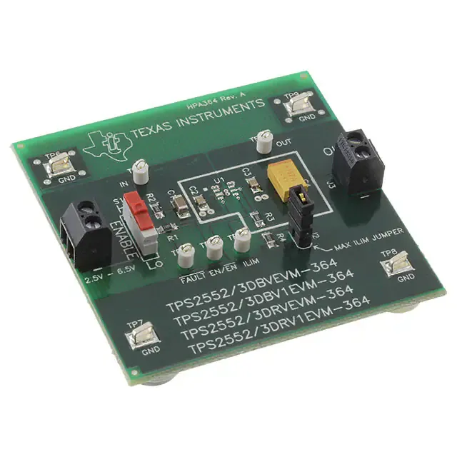 TPS2552DRV1EVM-364 (EVAL MODULE FOR TPS2552DRV1-364)