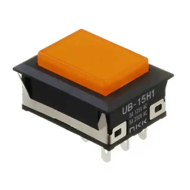 UB15NKW015D-DB (SWITCH PUSHBUTTON SPDT 5A 125V)
