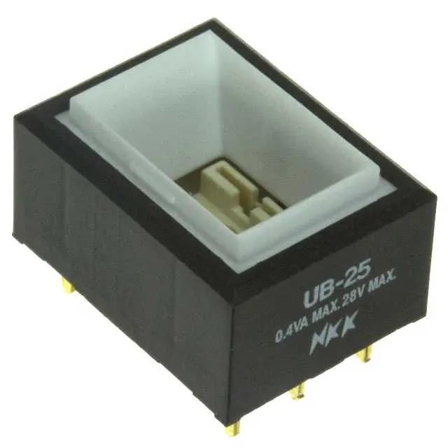 UB25RKG03N (SWITCH PUSH DPDT 0.4VA 28V)