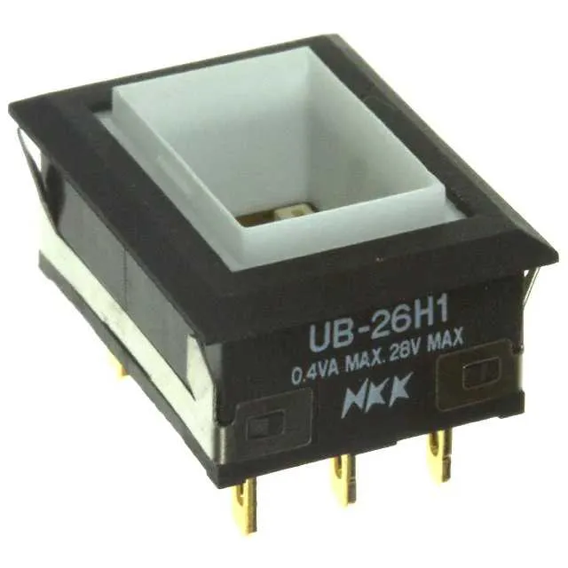UB26NKG015D (SWITCH PUSH DPDT 0.4VA 28V)