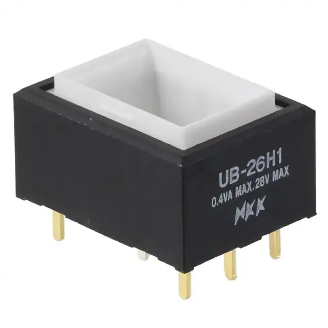 UB26RKG035C (SWITCH PUSH DPDT 0.4VA 28V)