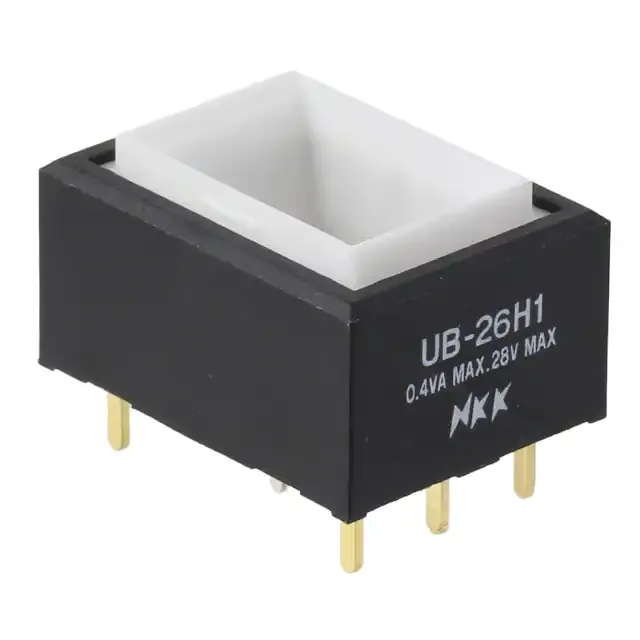 UB26RKG035D-JB (SWITCH PUSH DPDT 0.4VA 28V)