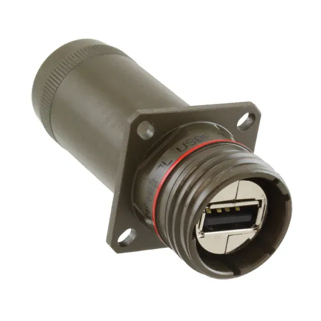 USBFTV2PE1G (CONN SQ FLANGE RCPT-USB-A RCPT)