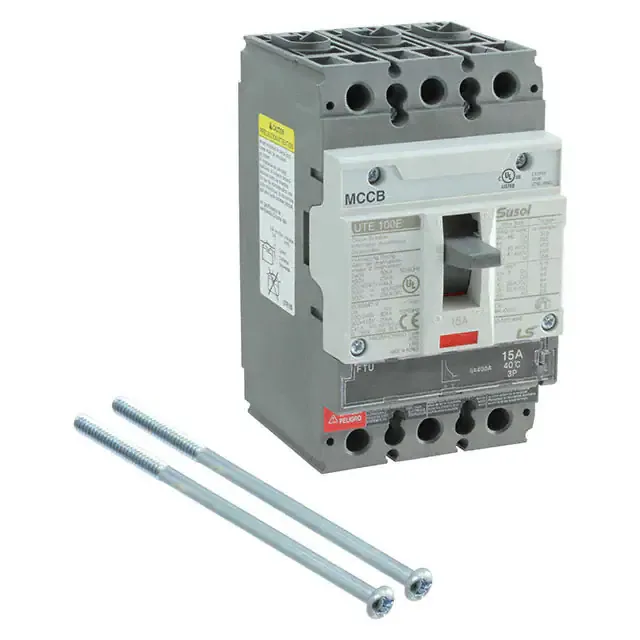 UTE100E-FTU-15-3P-LL-UL (CIR BRKR THERM 15A 600VAC/500VDC)