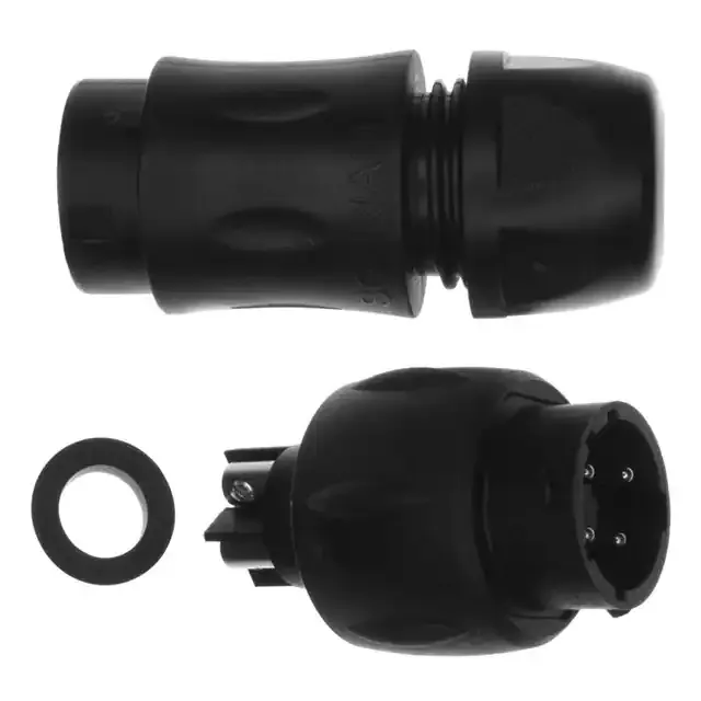UTS1JC124PSCR (CONN RCPT MALE 4POS SCREW)