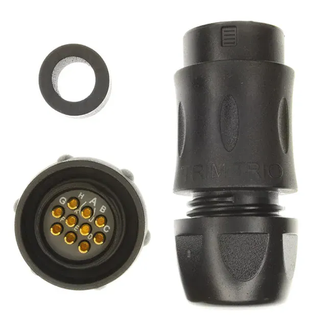 UTS6JC12E10S (CONN PLUG FMALE 10POS SOLDER CUP)