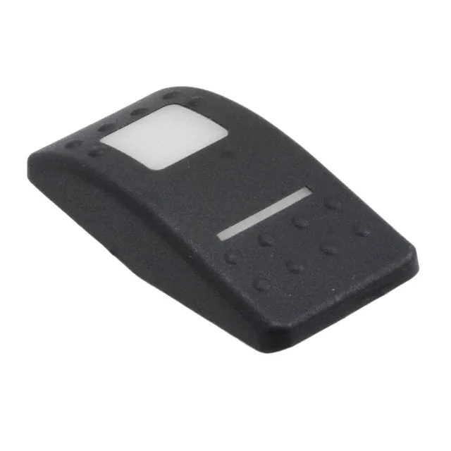 VVAAC00-000 (CAP ROCKER RECT BLK/WHT LENS)