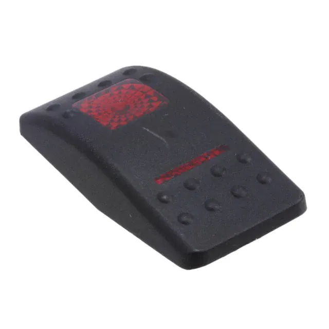 VVASC00-000 (CAP ROCKER RECT BLK/RED LENS)