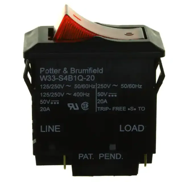 W33-S4B1Q-20 (CIR BRKR THRM 20A 250VAC 50VDC)