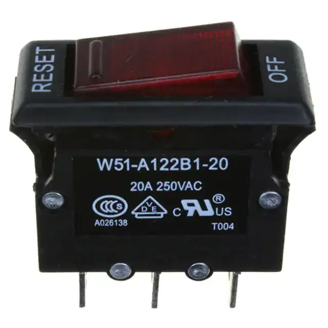 W51-A122B1-20 (CIR BRKR THRM 20A 250VAC 50VDC)